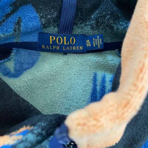 🔥 Polo Ralph Lauren Southwestern Print Beacon Fleece jacket Mens XL Worn 1x🏇🏼 - Picture 12 of 14